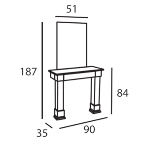 Frisierplatz Angel I von Mila