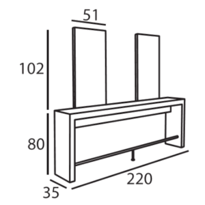 Doppelfrisierplatz Show II