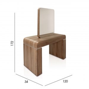 Maße Einzelfrisierplatz Lunar