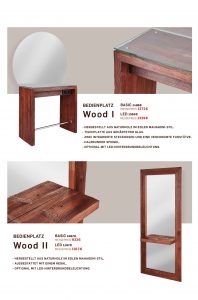 Friseurplätze Naturholz