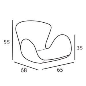 Frisierstuhl Onda von Mila