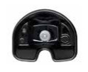Waschanlage Keramikbecken schwarz AGV Salon Up