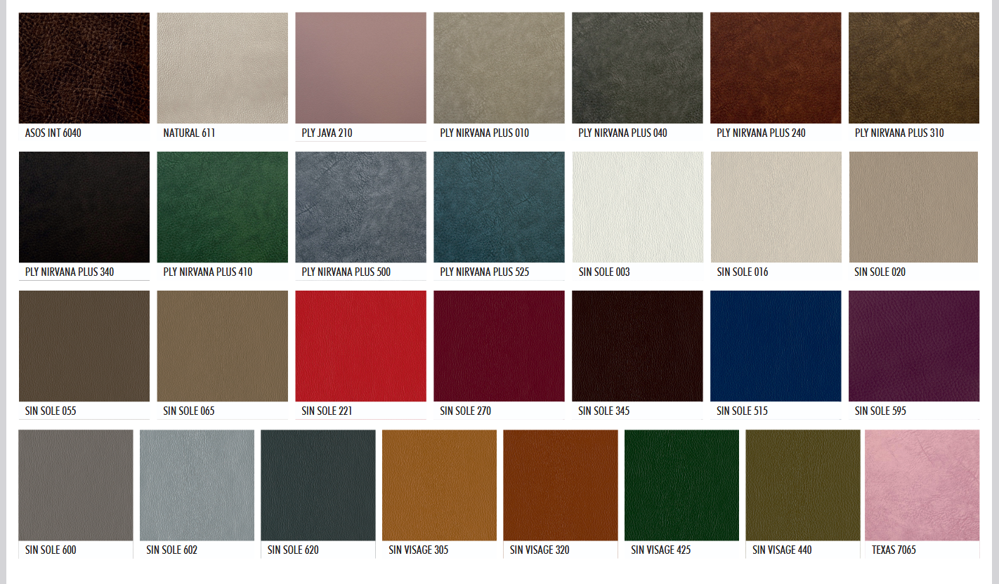 Farbkarte Bezugsstofffarben Alpeda