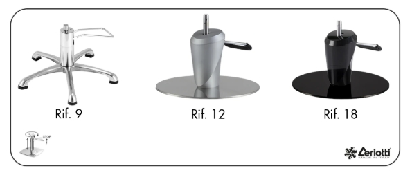 Stuhlunterteile Ceriotti Moda
