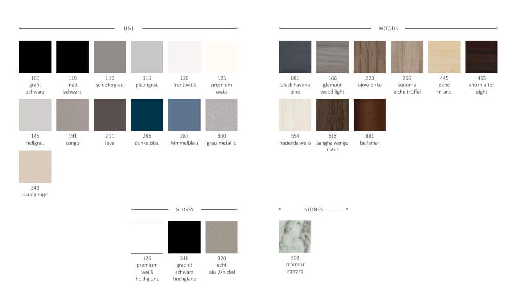 Laminate Uni-Woods-Glossy-Stones Kiela 2023