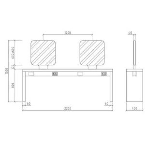 4er_Friseurtisch_I-Table_Maße