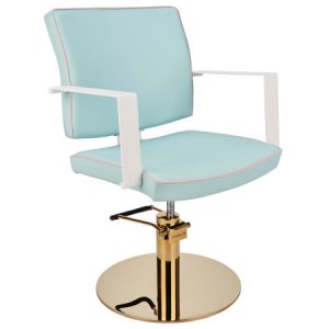Friseurstuhl Dolly blau 1