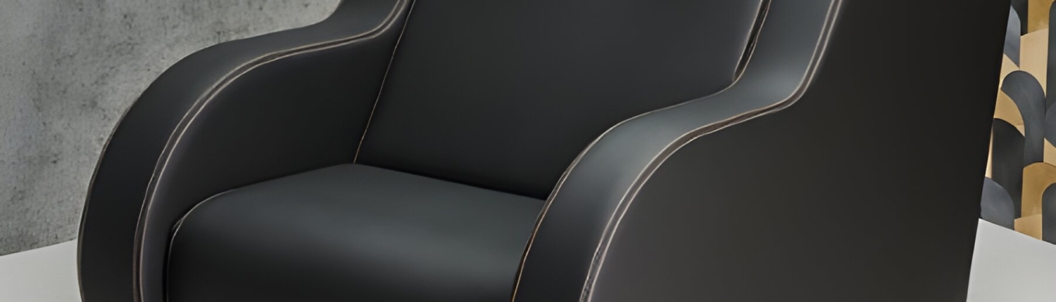 Moderner Friseurstuhl mit integriertem Waschbecken, ideal für Salons und stilvolle Haarpflegeeinrichtungen.