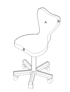 Kosmetikhocker Clover Farbauswahl