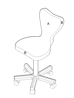 Kosmetikhocker Clover Farbauswahl