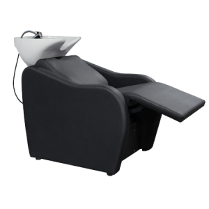 Moderner Friseur Waschstuhl mit ergonomischem Design und integriertem Waschbecken für komfortable Haarpwäsche.