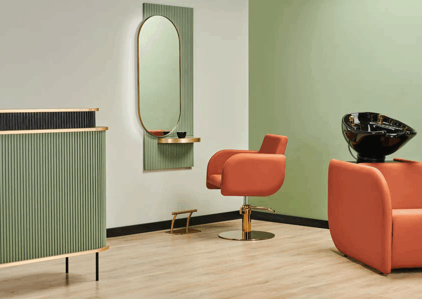 Friseureinrichtung, Friseureinrichtung Set, Friseurmöbel