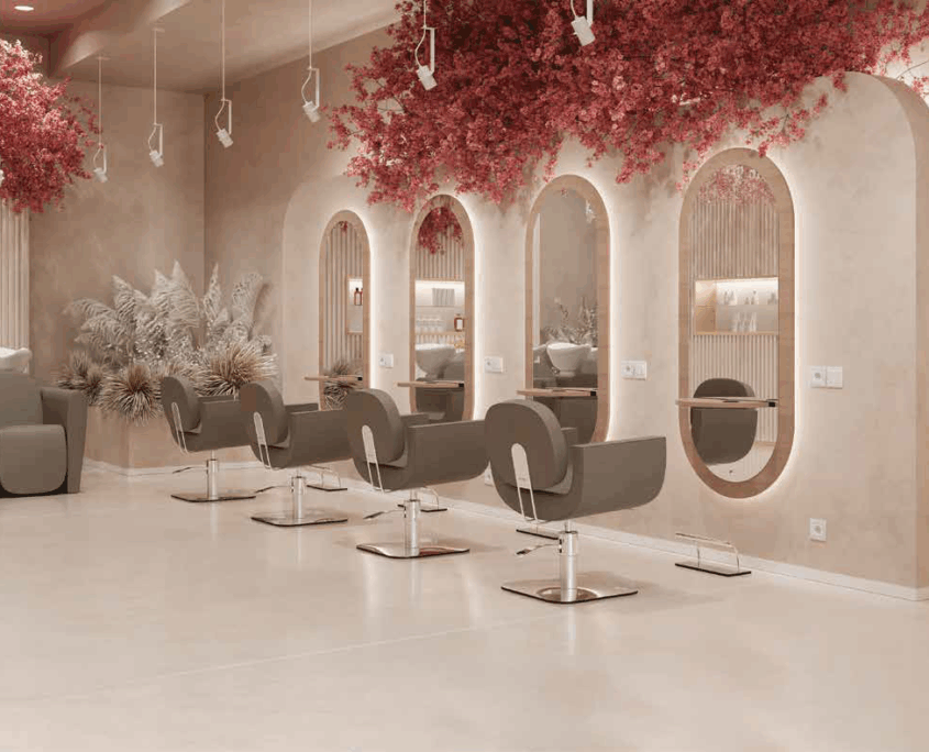 Friseureinrichtung Saloneinrichtung Ideen Inspiration