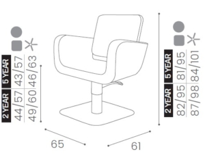 Frisierstuhl "Venus" von Salon Ambience