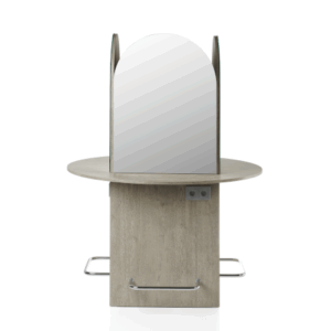 Friseurinsel Volo, der Friseurarbeitsplatz für 4 Personen als zentrale Inseleinheit für die Mitte des Salons