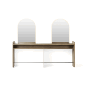 Vico Friseurplatz mit halbovalen Spiegel