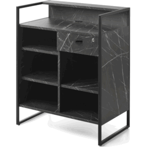 Empfangstheke Maro, eine Empfangstheke im Industriestil