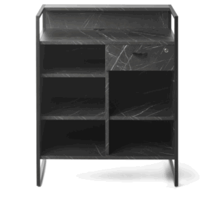 Empfangstheke Maro, eine Empfangstheke im Industriestil