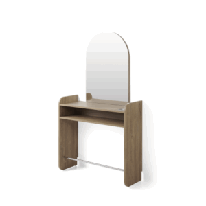 Vico Friseurplatz mit halbovalen Spiegel