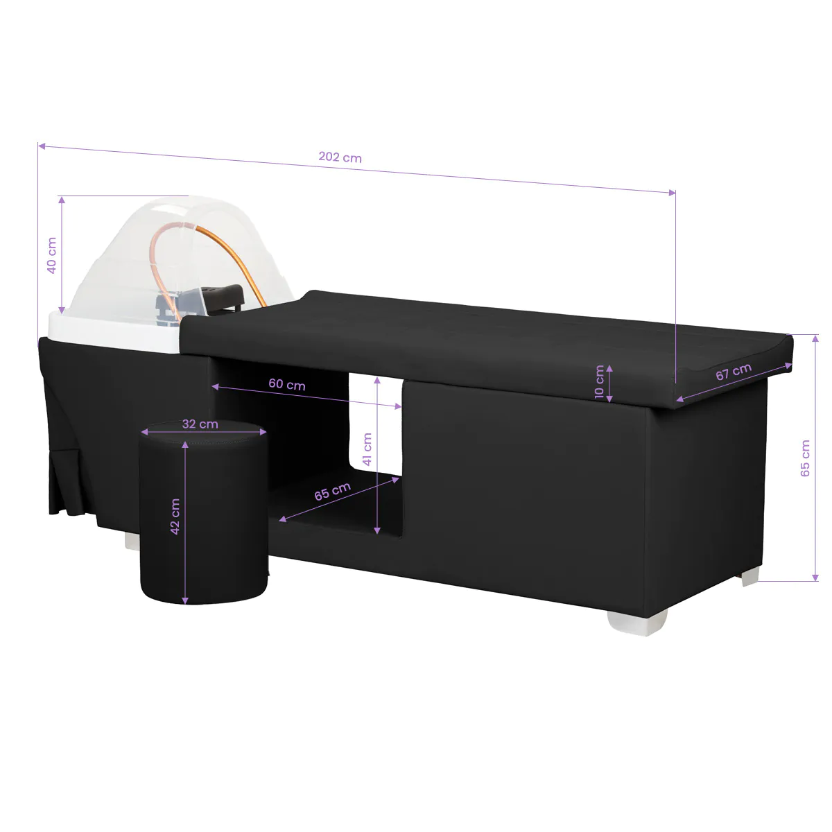 Gabbiano Head Spa Maße