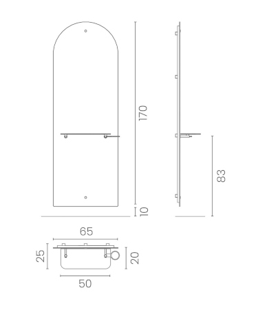Frisierplatz Monaco Maße
